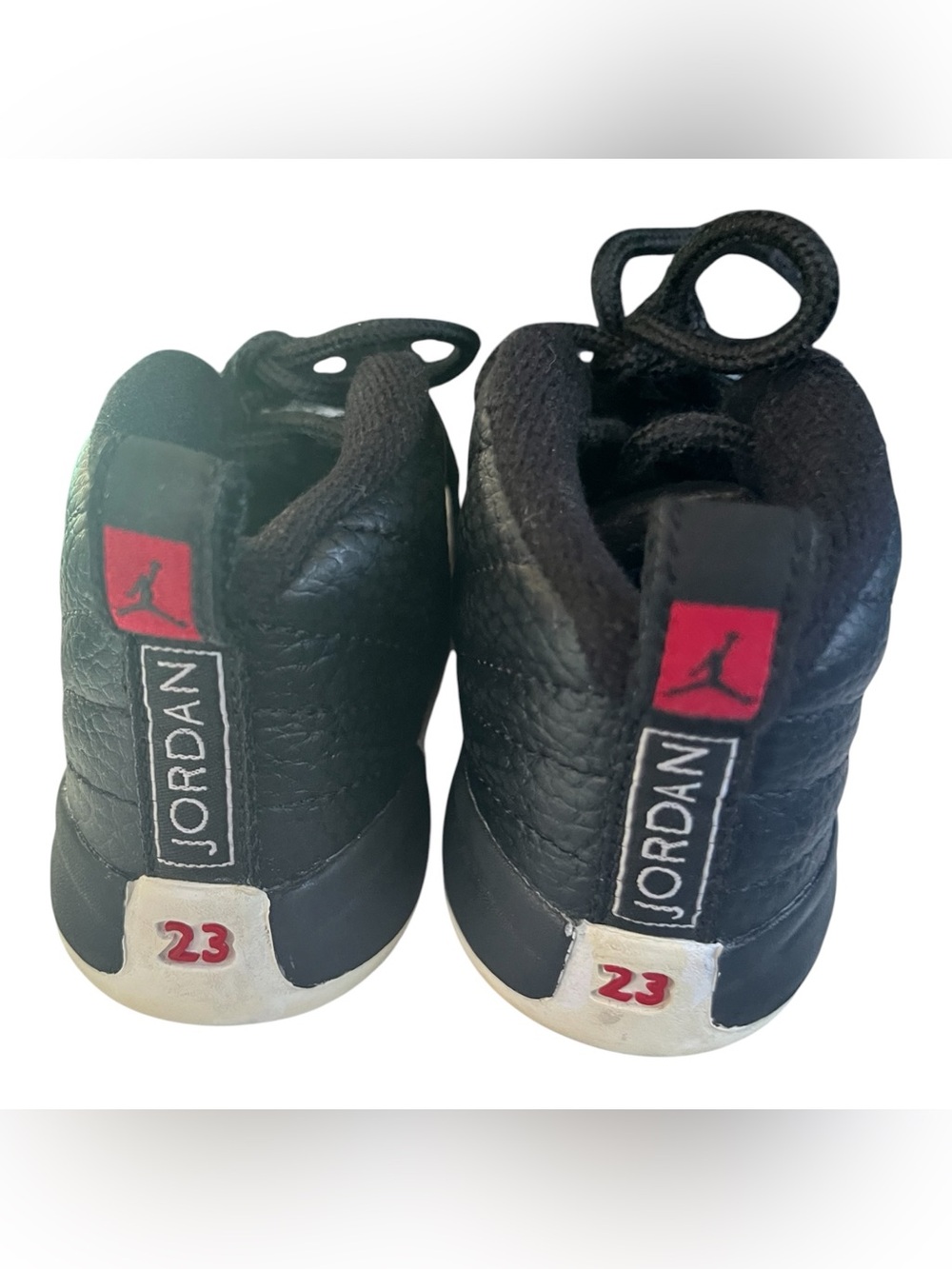 Retro Air Jordan Kids Black and Red High-Top Sneakers